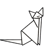 Foldy Friends Origami Cat